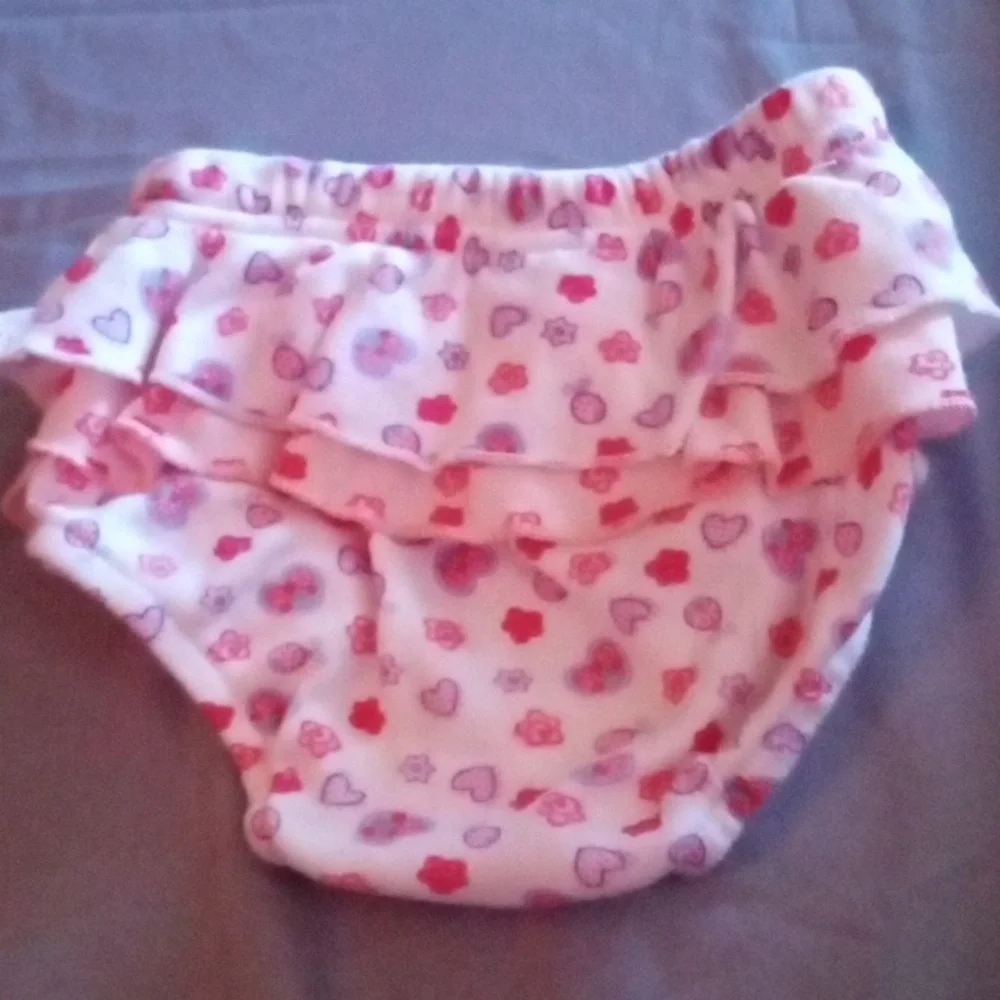 4/$20 Baby Girl 3-6 Months Ruffled Bloomers Diaper Cover